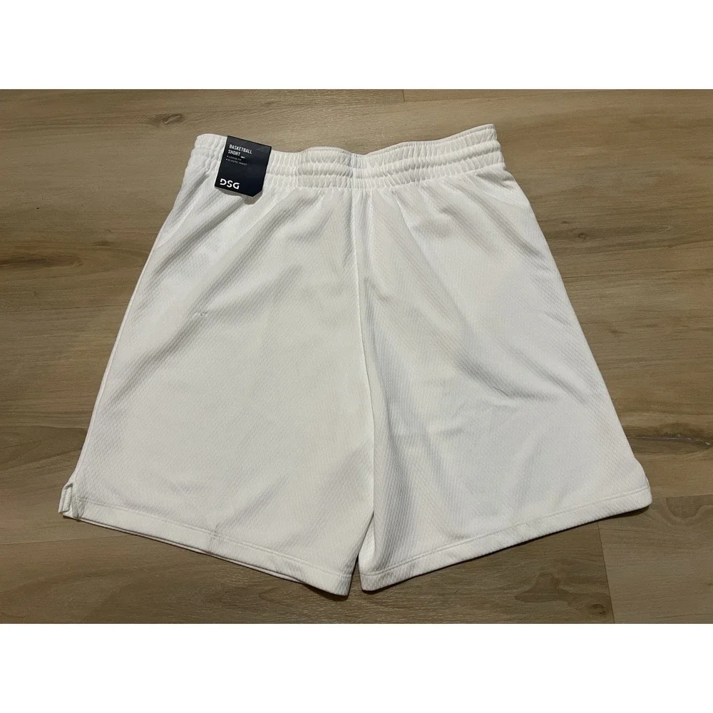 NWT‎ Girls DSG Basketball Shorts White Size XL Youth Kids Unisex Drawstring New